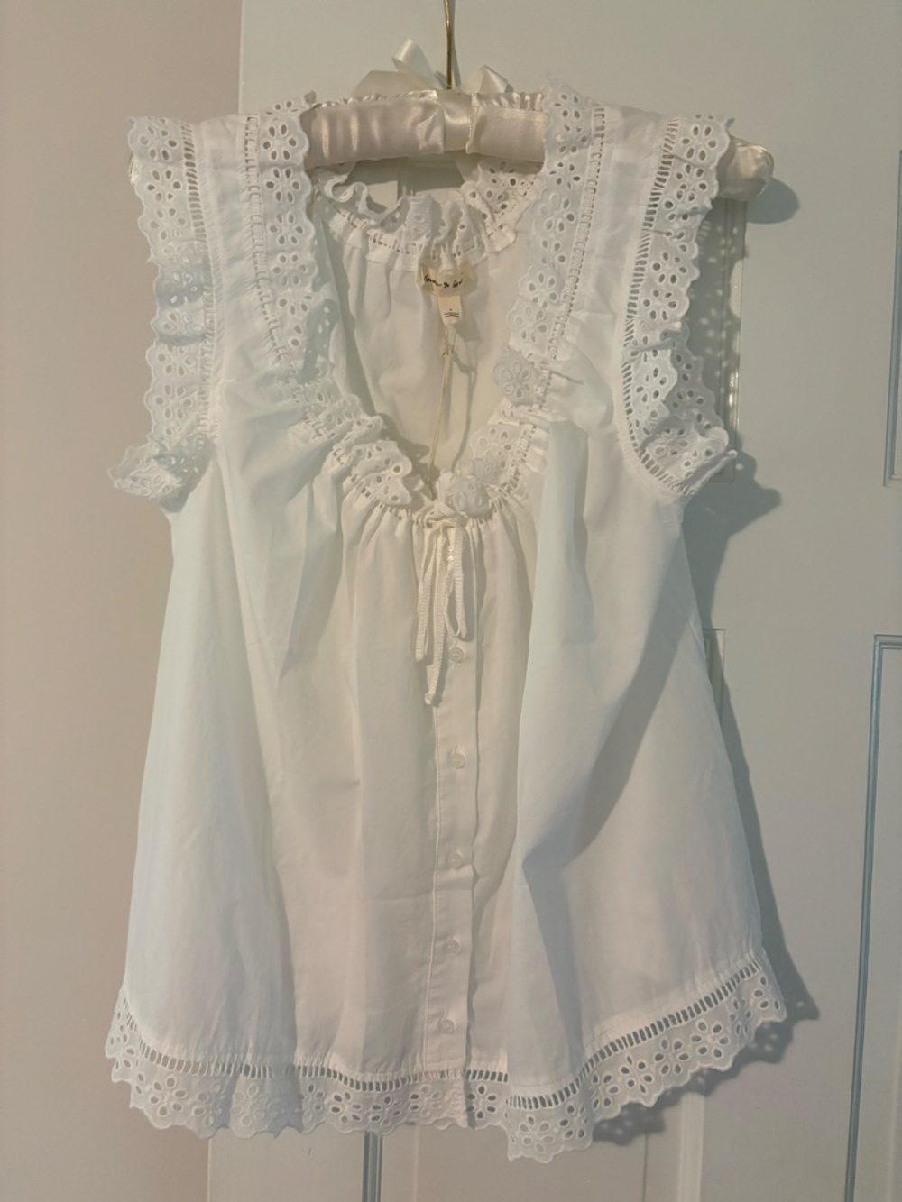 Shop Dahl / Good + Gather Lacy White June Blouse